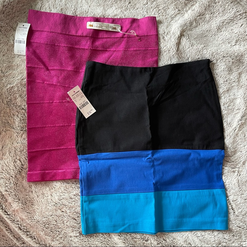 Set of two bodycon mini skirts NWT size small